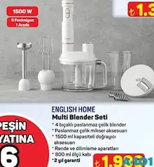 ENGLİSH HOME MULTİ BLENDER SETİ ENGLİSH HOME MULTİ BLENDER SETİ